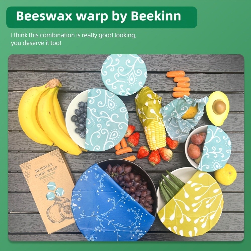 9 pezzi di pellicola alimentar - Beeswax Food Cover recensione e prezzo