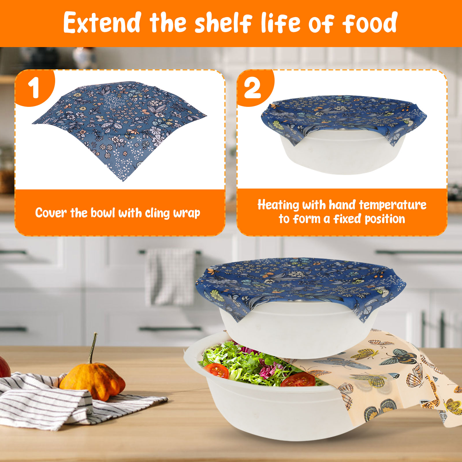 11 pezzi set di involucri alim - Beeswax Food Cover recensione e prezzo