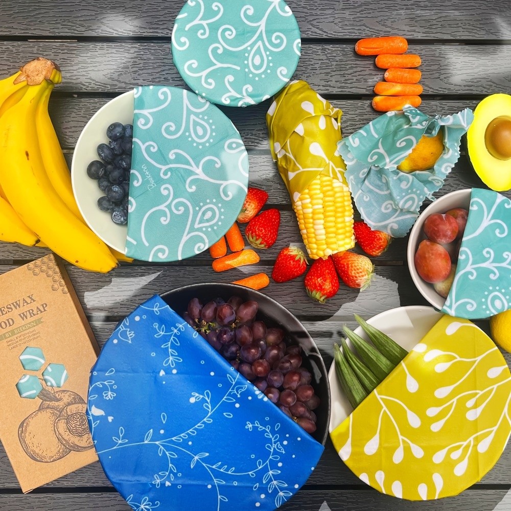 9 pezzi di pellicola alimentar - Beeswax Food Cover recensione e prezzo